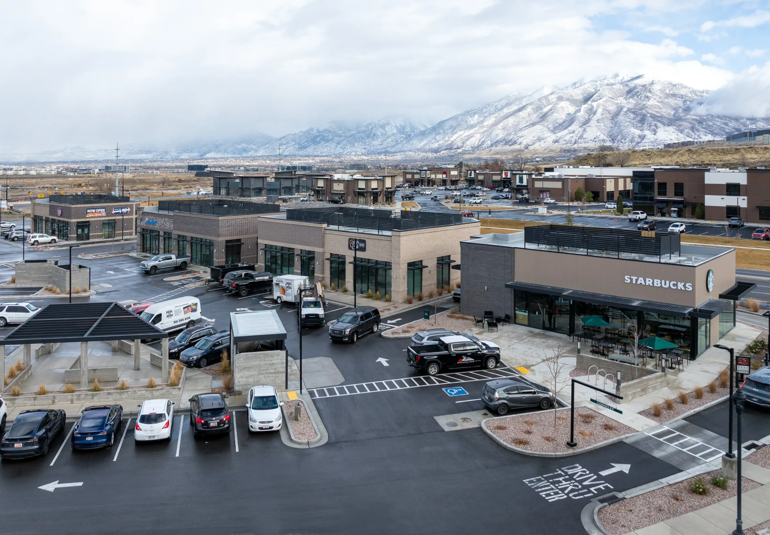 The Shoppes at Centrum Parking Lot and Buildings